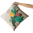 thumbnail image 3 of Tropical Plants Cactus Decorative Throw Pillow Covers Set of 2 Square Cotton Flower Leaf Farmhouse Decor Succulent Cactus Cushion Pillow Case for Home Sofa Bed Car Chair Living Room, 3 of 6