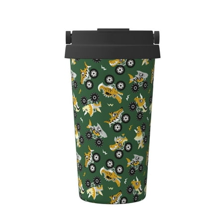 

Goofa Cartoon Car for Insulated Travel Coffee Mug Spill Proof Leak Proof 16 OZCoffee Tumbler Reusable Coffee Cups with Lids Thermos for Hot and Cold Drink