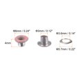 thumbnail image 2 of 100 Juegos Ojales Kit Metal Ojales 3mm 0.12 Ojal Herramienta para Zapatos Ropa Cinturón Bolsa Bricolaje Proyecto, Rosa, 2 of 7