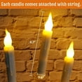12 Pcs Flameless Taper Candles with Timer, LED Candles with Flickering