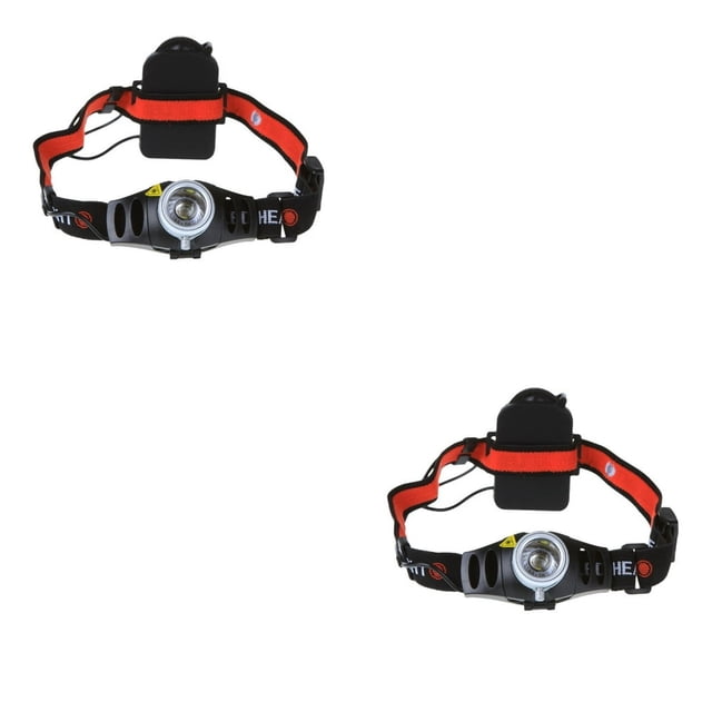 HAOAN2pcs Lampe Frontale à DEL Réglable 500 Lumens Phare Super Lumineux avec 2 Modes d'Éclairage pour Course Randonnée Camping Lecture Pêche Chasse Jogging