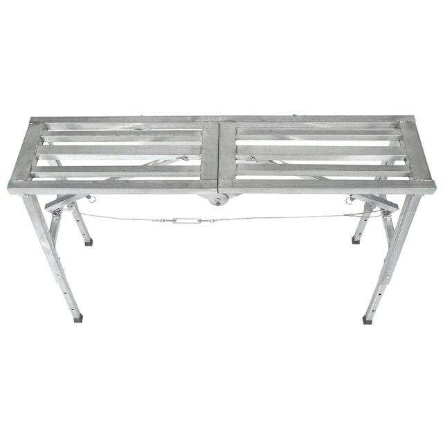 Plateforme de Travail Pliable pour Échafaudage, Hauteur Réglable en Alliage d'Aluminium, Antirouille pour Décoration Intérieure
