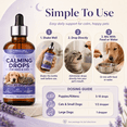 thumbnail image 6 of TOPNaturePlus Calming Drops for Dogs and Cats, Fast Absorbing Liquid Sleep Aid with Omega Fatty Acids and Probiotics, Non Drowsy Herbal Blend for Pet Separation and Thunderstorm Relief, 60ml, 6 of 8