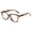 D, variant on Tortoiseshell Frame Square Reading Glasses with Blue Light Filtering Technology for Screen Use and Daily Tasks