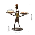 thumbnail image 3 of Candelabro de metal Candelero hecho a mano Centros de mesa de boda Decoración del hogar Tipo 10 Jumpingount HA6770-10B, 3 of 6