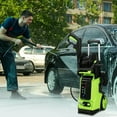 thumbnail image 6 of CASEMIOL 1800W Electric Pressure Washer, 3800 PSI, 2.6 GPM Power Washer with Safety Lock & TSS, 19.7ft Hose, 4 Nozzles, Portable High Pressure Cleaning Machine for Cars, Driveways, Patios, Green, 6 of 6