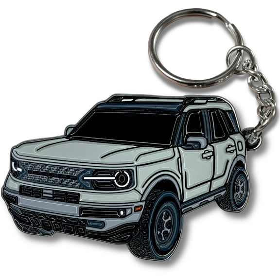 Sport Keychain compatible with Ford Bronco Sport Accessories 2023 2024 4 door Car Key Chain Fob Cover