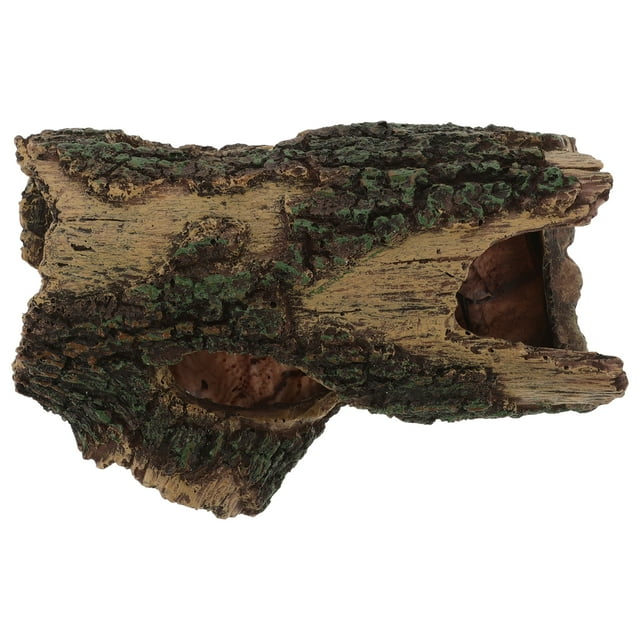 SHISUYAN Fish Tank Tree Hole Shelter Fish Tank Simulation Tree Hole Decoration Aquarium Hideout