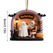 Cheapark Halloween Spooky Hanging Decor 12inch Bat Ghost Cutouts For Ceiling Doorway Window Holiday Home Atmosphere