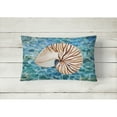 thumbnail image 2 of Carolines Treasures BB5368PW1216 Sea Shell & Water Canvas Fabric Decorative Pillow, 2 of 3