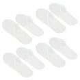 thumbnail image 3 of Pantuflas desechables blancas, 50 pares de pantuflas de viaje desechables blancas, pantuflas para invitados elaboradas con cuidado, 3 of 12