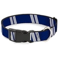 thumbnail image 1 of Buckle-Down BAC-W33417-NL Breakaway Cat Collar, 1 2" Wide-Fits 9-15" Neck-Large, Stripes, 1 of 1