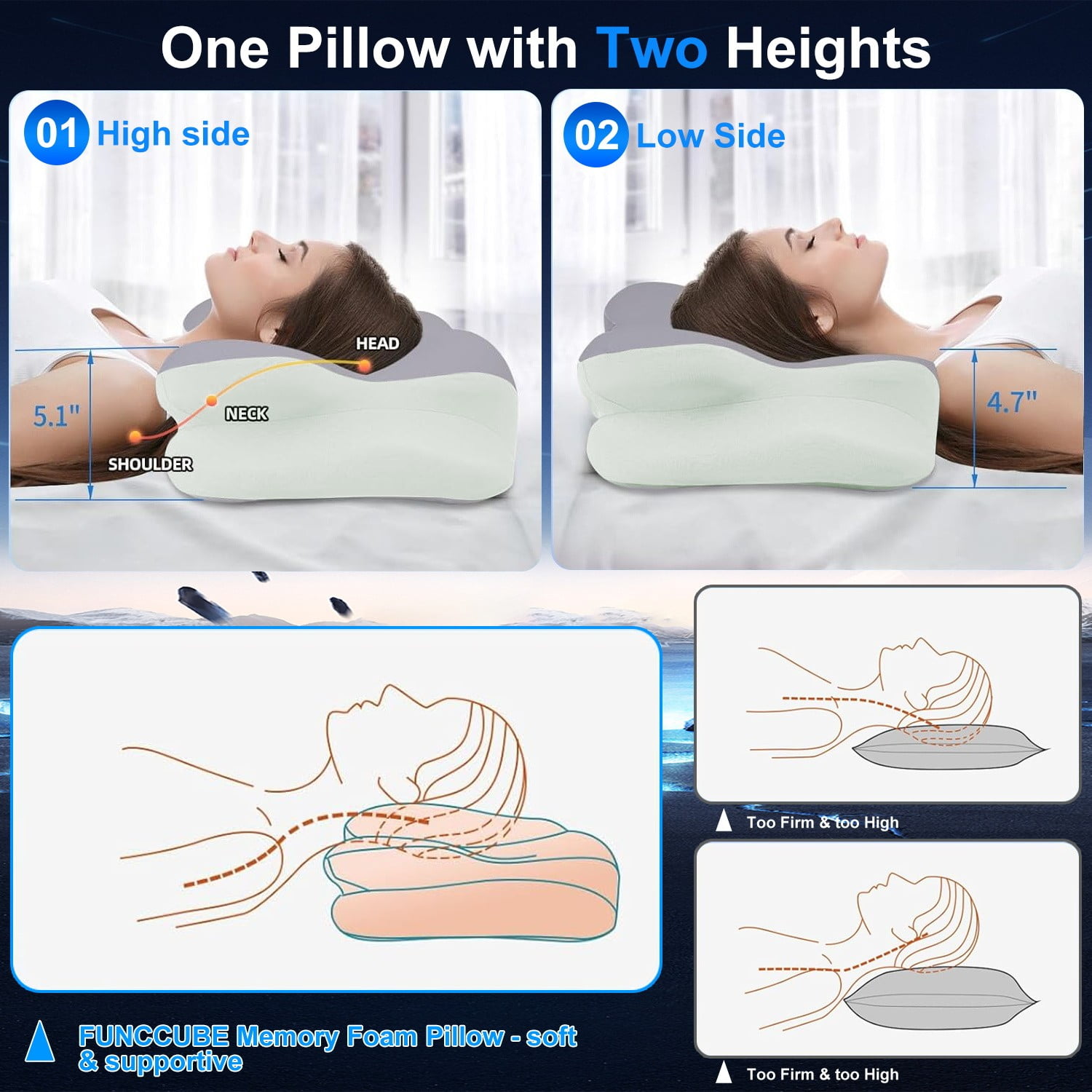 【新品】non sleep cushion　old mountain 65cm 新品】non sleep cushion old mountain 65cm 新品】non sleep cushion