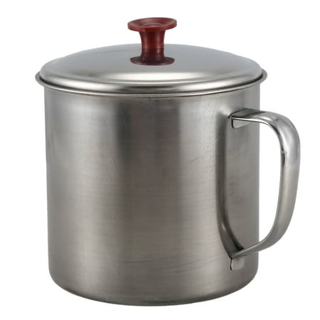 

Stainless Steel Lid 4 inch Dia Capacity Water Cup Drink Mug