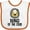White and Orange, variant on Inktastic King of the Crib Boys Lion Boys Baby Bib