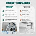 thumbnail image 2 of 1-Pack U Shaped Faucet Extender, Rotatable Faucet Aerator Extension, 2026 New U Shaped Robotic Arm Universal Faucet, Rotating Multifunctional Faucet Extender for Bathroom Sink Kitchen, 2 of 12