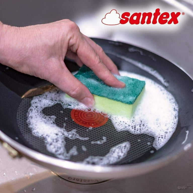 Santex Kitchen Cleaning Sponges Scrub Sponge! Longer Lasting