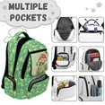 thumbnail image 7 of HUIACONG 17" Mushroom Frog Children Backpack 4PCS Set, School Bag with Lunch Box Water Bottle Sleeve for Age 7-12, 7 of 7