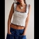 thumbnail image 5 of Camisola de Punto con Tirantes Anchos y Cuello Cuadrado Sin Mangas para Mujer, , de Verano M, 5 of 7