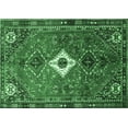 thumbnail image 1 of Ahgly Company Indoor Rectangle Persian Emerald Green Traditional Area Rugs, 3' x 5', 1 of 4