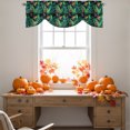 thumbnail image 4 of Summer Botanical Tie Up Valance Curtains for Windows, Kitchen Curtains Window Treatments, Tropical Monstera Leaves Flowers Green Short Window Shades Valances for Bedroom Bathroom Cafe 42"x18", 4 of 8