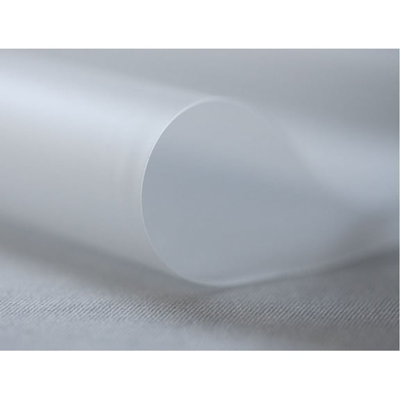 Frosted translucent clear vinyl material fabric