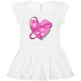 thumbnail image 3 of Inktastic Breast Cancer Awareness- Pink Ribbon Around Heart Girls Toddler Dress, 3 of 5
