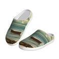 thumbnail image 2 of Fotbe Serene Coastal Blue Sky Pattern Women's Fuzzy Curly Fur Memory Foam Loafer Slippers Indoor Outdoor Slippers Winter Home Shoes-46/47, 2 of 7