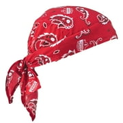 Ergodyne Chill-ItsÂ® 6710 Evaporative Cooling Triangle Hat, Red Western