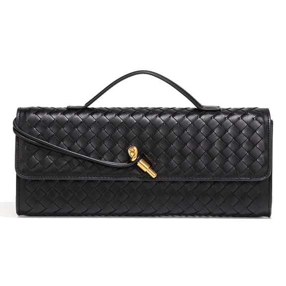 Woven Evening Clutch Purses Women,Crossbody Bag,PU Leather Handbag