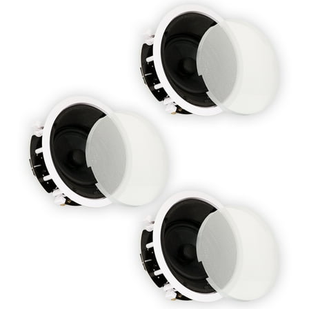 Theater Solutions TSS6A Home Theater Deluxe In Ceiling 6.5" Angled 3 Speaker Set 3TSS6A