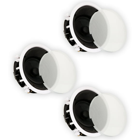 Theater Solutions TSS6A Flush Mount Angled Speakers with 6.5" Woofers 3 Pack