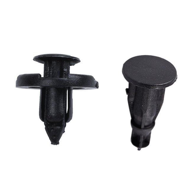 100 Uds. De remaches de plástico de diámetro del orificio del coche, Clips de pasador de empuje para guardabarros, 50 Uds. De 10mm y 50 Uds. De 9mm