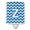 Blue & White, variant on Caroline's Treasures CJ1051-ZCNL Letter Z Chevron Maroon and White Ceramic Night Light, 6x4x3", multicolor