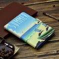 thumbnail image 4 of SaniMore Card Holder Case for Samsung Galaxy Tab A8 Case 10.5" 2022 SM-X200/X205, Auto Wake/Sleep Flip Kickstand PU Leather Case Color Painting Shockproof TPU Backplane Protective Case, Beach, 4 of 13