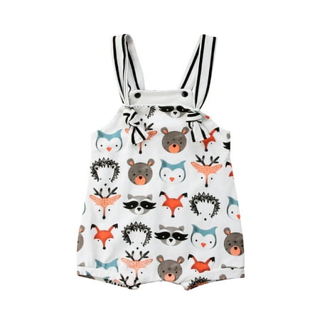 

Livingsenburg Newborn Baby Girl Strappy Romper Jumpsuit Bodysuit Clothes Outfit