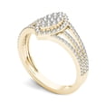 thumbnail image 2 of 1/2 Carat T.W. Diamond Split Shank Marquise-Shape Cluster Halo 10kt Yellow Gold Engagement Ring, 2 of 5
