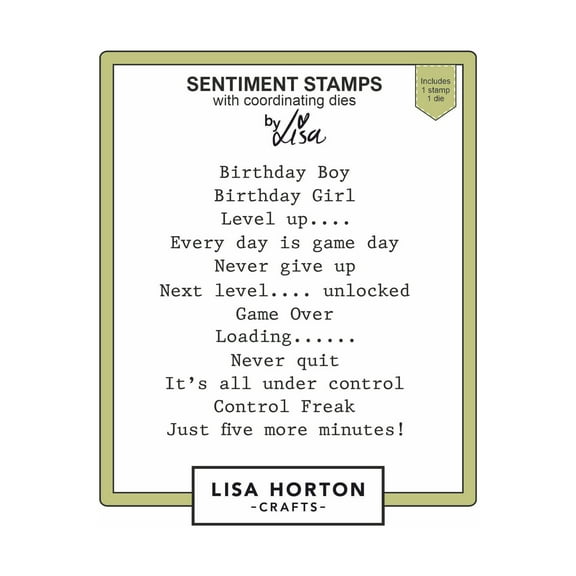 Lisa Horton Crafts Stamp And Die Set-Loading..