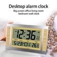 thumbnail image 4 of Yannianjz under $5 3Pcs Electronic Wall Clock, Large Screen LCD Wall Clock, Quiet Electronic Digital Clock, Date Temperature Display, Anniversary Reminder Timer, Home Office Clock, 4 of 9
