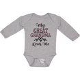 thumbnail image 3 of Inktastic My Great Grandma Loves Me Granddaughter Girls Long Sleeve Baby Bodysuit, 3 of 5