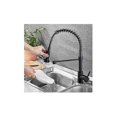 thumbnail image 3 of high quality Kitchen mixer tap Matte black kitchen faucet with pull-out sprayer, 3 of 5