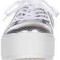 thumbnail image 2 of Womens Betsey Johnson Spur Platform Fashion Sneakers - Silver, 2 of 7
