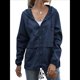 thumbnail image 1 of Impermeables para Mujer, Impermeables, Resistentes Al Viento, Ajustables, con Capucha y Bolsillos. Azul Oscuro L, 1 of 9