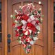 thumbnail image 5 of Navidad plantas artificiales falsas puerta colgante 50 cm para la decoración del hogar de la puerta de la pared, 5 of 7