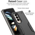 thumbnail image 6 of CoverON For Samsung Galaxy Z Fold4 / Fold 4 Case, Military Grade Heavy Duty Rugged Phone Cover Grip, Black, 6 of 10