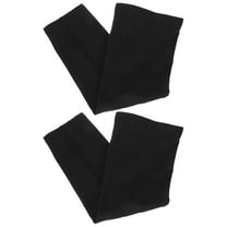 OFFIGAM 2pcs Black Warm Arm Sleeves Comfortable Fit Fabric Arm Covers for Outdoor Cycling and Sports