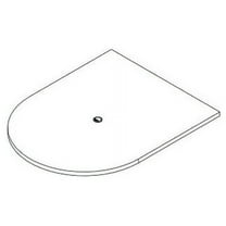 Lorell Prominence 2.0 Half-Racetrack Conference Tabletop Espresso Racetrack, Laminated Top - 60" Table Top Width x 48" Table Top Depth x 1.50" Table Top Thickness - Assembly Required