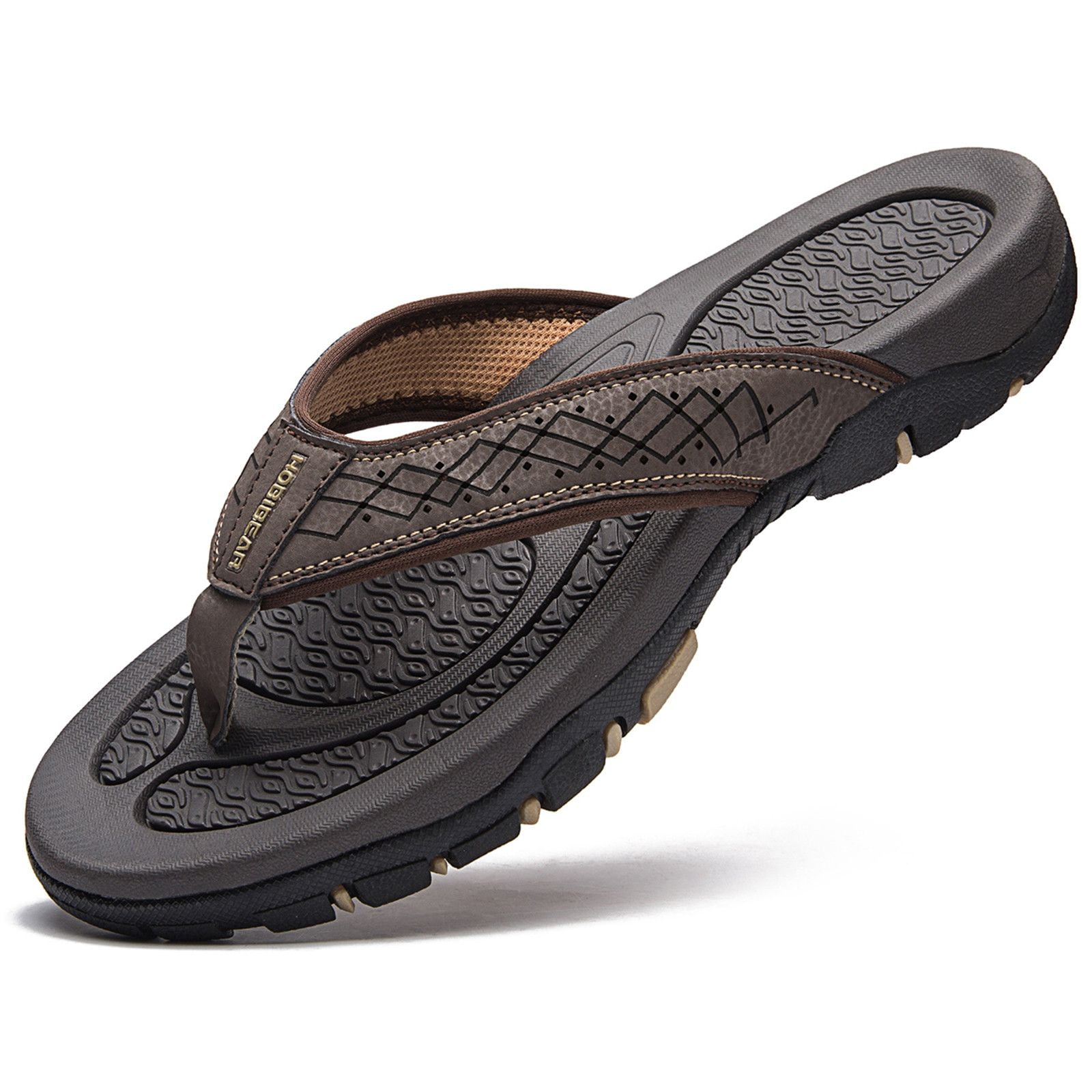 Forthery Summer Casual Non-Slip Mens Flip-Flops Comfortable Wear-Resistant Sandals and Flip-Flops Beach Shoes 
