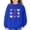 Blue, variant on Valentine Sweatshirts for Girls, Heart Print Oversized Sweatshirt Long Sleeve Tops Crewneck Preppy Pullover (Light Green, 3-4 Years)