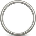thumbnail image 2 of Titanium/Ss Titanium Brushed With Sterling Silver Inlay 6mm Band (Size 11.5) Made In China tb139-11.5, 2 of 5